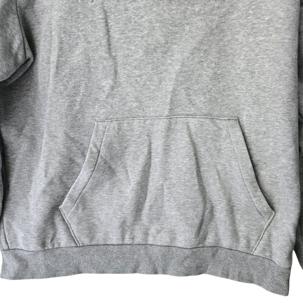 Puma‎ Mens Grey Embossed Logo Pullover Hoodie Sweatshirt Large - Picture 3 of 11